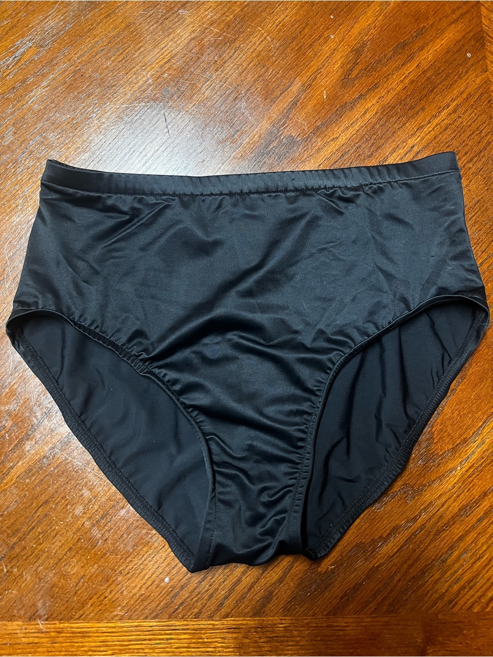SlimShaper Womens Size 10 Black High Waist Shaping Tummy Control Swim Bottom